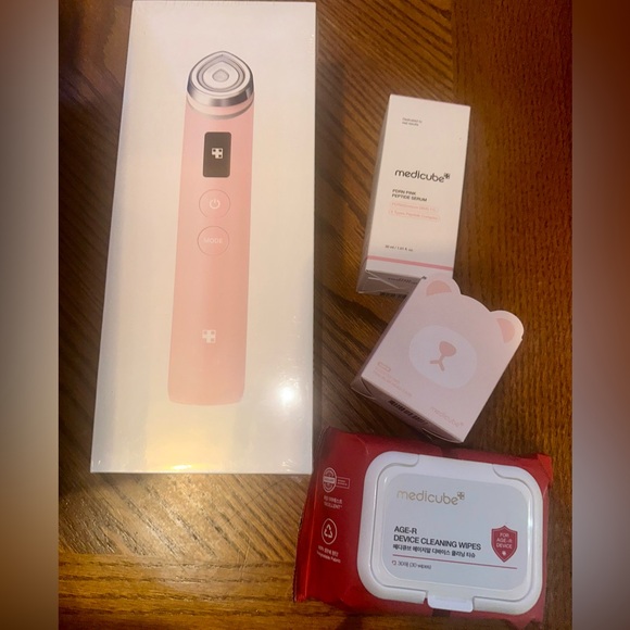MediCube Skincare Device and Products Set in Pink and Red